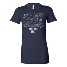 Load image into Gallery viewer, Save Our Seas Fitted Tee