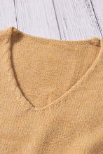 Load image into Gallery viewer, Lace Sleeve V-Neck Knit Dress