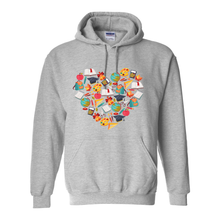 Load image into Gallery viewer, Teacher Heart Hoodie