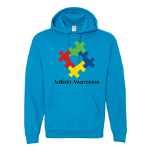 Load image into Gallery viewer, Autism Awareness Hoodie (Black Lettering)
