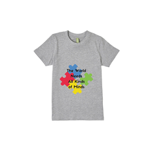 Load image into Gallery viewer, All Kinds of Minds YOUTH T-SHIRT
