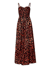 Load image into Gallery viewer, Leopard Sweetheart Neck Cami Dress
