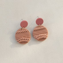 Load image into Gallery viewer, Soft Pottery Round Earrings
