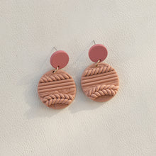 Load image into Gallery viewer, Soft Pottery Round Earrings
