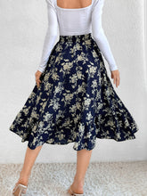 Load image into Gallery viewer, Printed Ruffle Hem Midi Skirt
