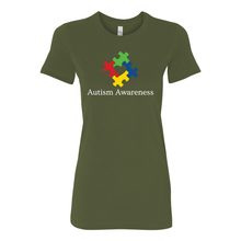 Load image into Gallery viewer, Autism Awareness Boyfriend Tee (White)
