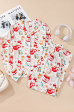 Load image into Gallery viewer, Printed Collared Neck Top and Pants Lounge Set
