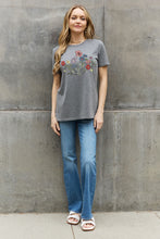 Load image into Gallery viewer, Simply Love Simply Love Full Size Flower Graphic Cotton Tee
