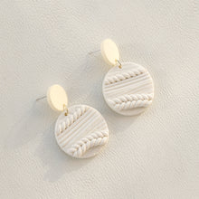 Load image into Gallery viewer, Soft Pottery Round Earrings
