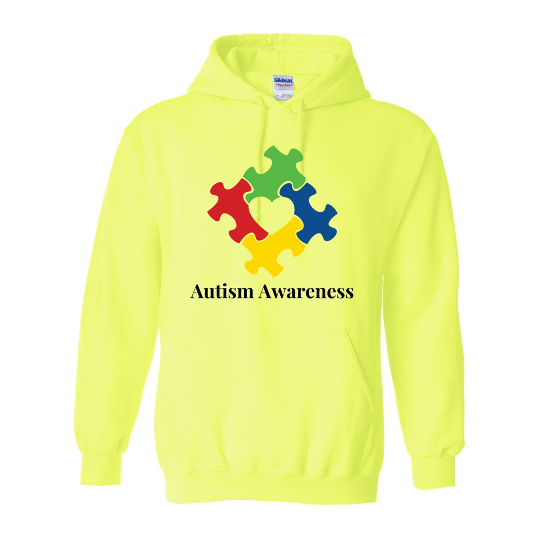 Autism Awareness Hoodie (Black Lettering)
