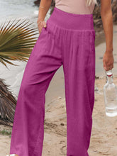 Load image into Gallery viewer, Full Size Smocked Waist Wide Leg Pants
