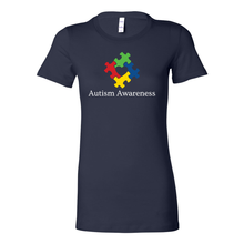 Load image into Gallery viewer, Autism Awareness Boyfriend Tee (White)

