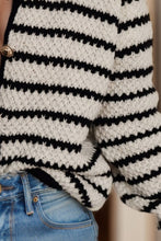 Load image into Gallery viewer, Striped Button Up Long Sleeve Cardigan
