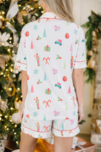 Load image into Gallery viewer, Printed Short Sleeve Top and Shorts Lounge Set
