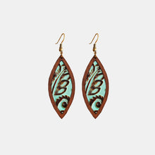 Load image into Gallery viewer, Geometrical Shape Wooden Dangle Earrings
