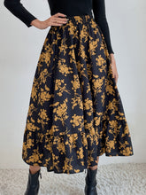 Load image into Gallery viewer, Printed Ruffle Hem Midi Skirt
