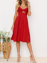 Load image into Gallery viewer, Cutout Smocked Sweetheart Neck Cami Dress
