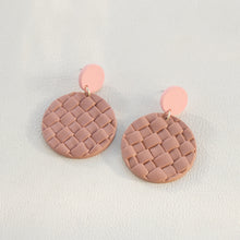 Load image into Gallery viewer, Soft Pottery Round Braided Earrings
