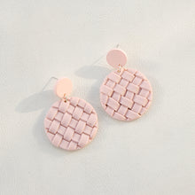 Load image into Gallery viewer, Soft Pottery Round Braided Earrings
