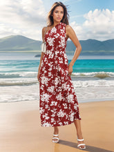 Load image into Gallery viewer, Printed Single Shoulder Sleeveless Dress
