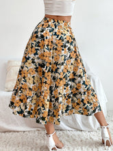 Load image into Gallery viewer, Printed Ruffle Hem Midi Skirt
