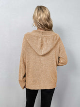 Load image into Gallery viewer, Button-Down Long Sleeve Hooded Sweater
