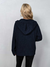 Load image into Gallery viewer, Button-Down Long Sleeve Hooded Sweater
