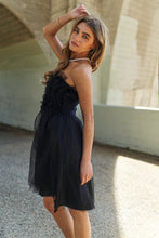 Load image into Gallery viewer, J.NNA Mesh Ruffle Tube Top Swing Dress

