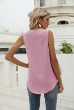 Load image into Gallery viewer, Sleeveless Notched Neck Top
