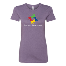 Load image into Gallery viewer, Autism Awareness Boyfriend Tee (White)
