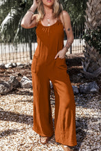 Load image into Gallery viewer, Scoop Neck Spaghetti Strap Jumpsuit
