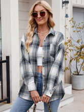 Load image into Gallery viewer, Mandy Plaid Collared Neck Long Sleeve Shirt
