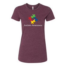 Load image into Gallery viewer, Autism Awareness Boyfriend Tee (White)
