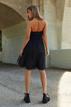 Load image into Gallery viewer, J.NNA Mesh Ruffle Tube Top Swing Dress
