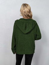 Load image into Gallery viewer, Button-Down Long Sleeve Hooded Sweater
