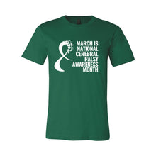 Load image into Gallery viewer, March is Cerebral Palsy Awareness Month Unisex Jersey Tee
