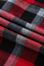 Load image into Gallery viewer, Plaid Long Sleeve Top and Pants Lounge Set
