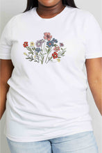 Load image into Gallery viewer, Simply Love Simply Love Full Size Flower Graphic Cotton Tee
