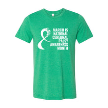 Load image into Gallery viewer, March is Cerebral Palsy Awareness Month Unisex Jersey Tee
