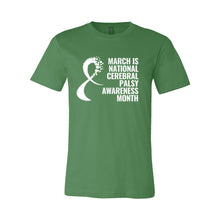 Load image into Gallery viewer, March is Cerebral Palsy Awareness Month Unisex Jersey Tee
