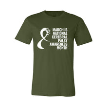 Load image into Gallery viewer, March is Cerebral Palsy Awareness Month Unisex Jersey Tee
