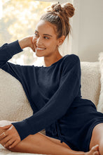 Load image into Gallery viewer, Crop Top and Shorts Lounge Set
