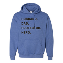 Load image into Gallery viewer, Husband Dad Protector Hero Hoodie
