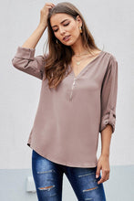 Load image into Gallery viewer, Zip Front V-Neck Top
