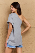 Load image into Gallery viewer, Ninexis in My Groove One Shoulder Loose Top
