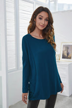 Load image into Gallery viewer, Side Lace Drop Shoulder Long Sleeve T-Shirt
