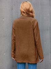 Load image into Gallery viewer, Corduroy Long Sleeve Blazer with Pockets

