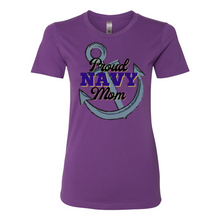 Load image into Gallery viewer, Proud NAVY Mom Boyfriend Tee
