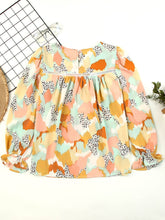 Load image into Gallery viewer, Printed Flounce Sleeve Buttoned Blouse
