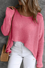 Load image into Gallery viewer, Round Neck High-Low Sweater
